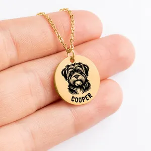 Authentic Celestial Havanese Guardian Pendant – Custom Engraved Blessing