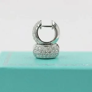 Authentic Celestial Halo Huggie Hoops Encased in Radiant White Gold