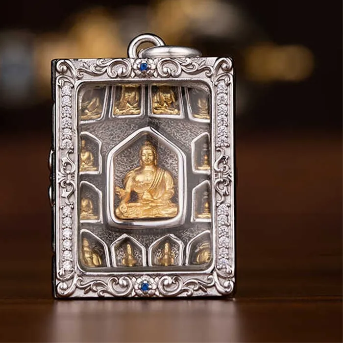 Authentic The Sanctum of the Healer: Medicine Buddha Shrine Pendant