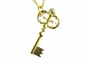 Authentic Unlock the Secrets of the Heart with the Miniblings Key Necklace