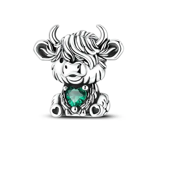Authentic The Highland Guardian: Sterling Silver Bull Amulet of Unyielding Strength