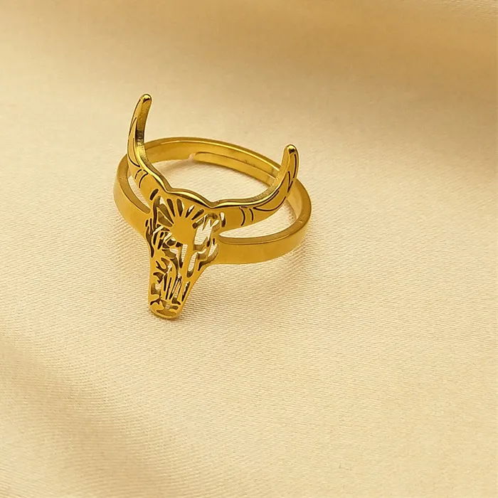 Authentic Bull Head Pendant Animal Cowboy Ring Mexican Bull Jewelry