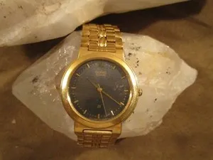 Authentic Chronomancer's Golden Sundial - Seiko Quartz Talisman of Divine Timing