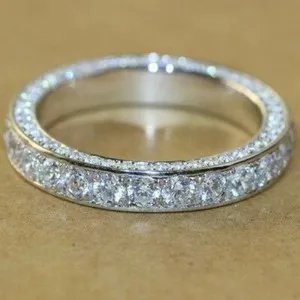 Authentic Celestial Radiance Eternity Band: An Infinite Loop of Luminescence