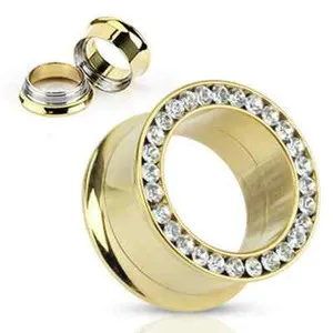 Authentic Radiant Solar Orbit Gold-Plated Crystal Tunnels