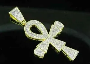 Authentic The Solar Ankh: 1.20Ct Moissanite Key of Life Pendant