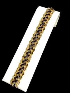 Authentic The Crown Trifari Midnight Flare Talisman Bracelet