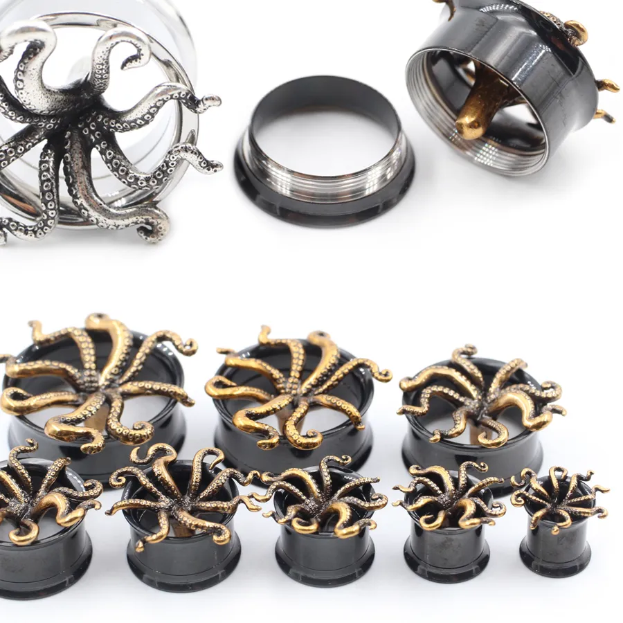 Authentic Abyssal Kraken Tentacle Sacred Ear Tunnels