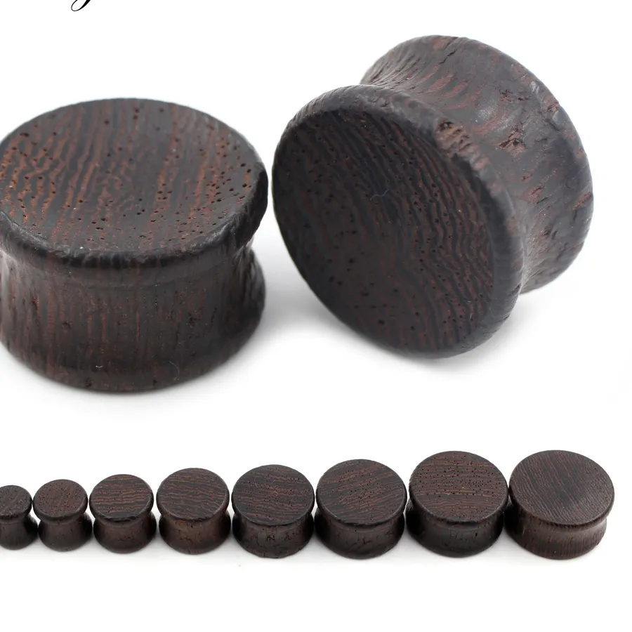 Authentic Alisouy 2Pcs 6- 22Mm Wood Double Flared Ear Expander Flesh Tunnels Plugs Gauges Stretcher Extender Earring Body Piercing Jewelry