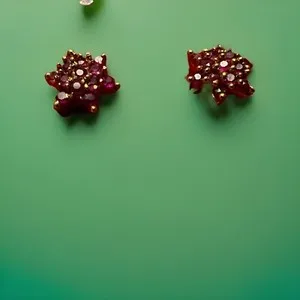 Authentic Navaratna Celestial Spheres: 24K Gold-Plated Traditional Studs