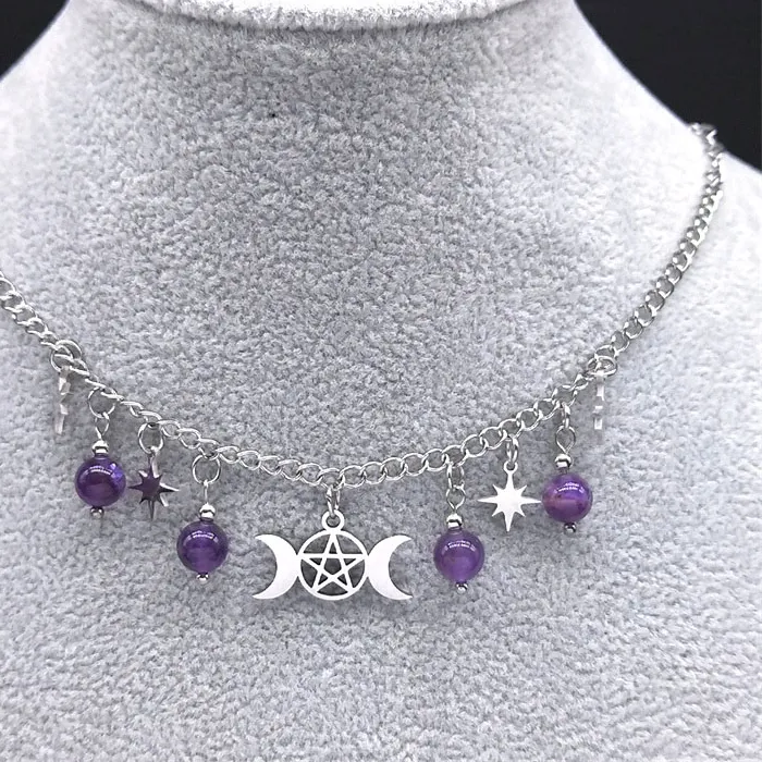 Authentic The Triple Moon Pentagram: A Gateway to Lunar Wisdom