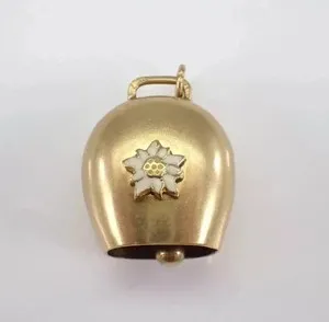 Authentic The Golden Clarion: Enameled Blossom Bell Talisman