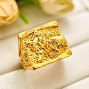 Authentic The Sovereign Lion: 24K Gold-Plated Totem of Majesty