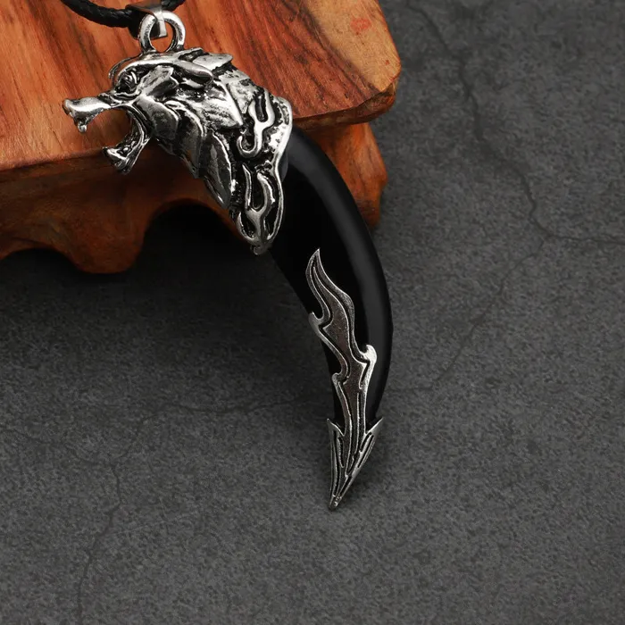Authentic The Dual Spirit Wolf Fang Amulet