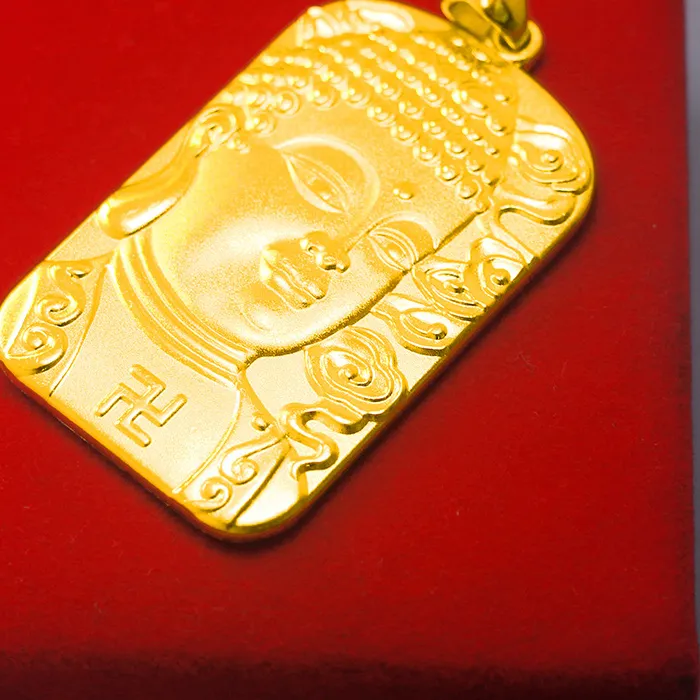 Authentic Sacred Buddha's Blessing - Alignment with Spiritual Harmony Gold Pendant