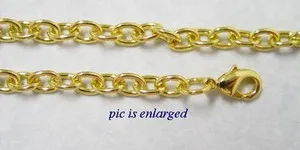 Authentic Celestial Radiance: 30-Inch Gold-Plated Chain of Protection