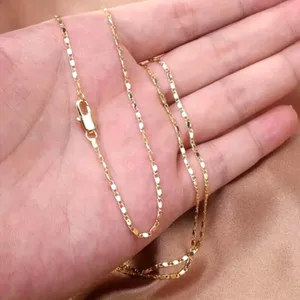 Authentic The Golden Serpentine Link: 18K Gold-Plated Flat Chain