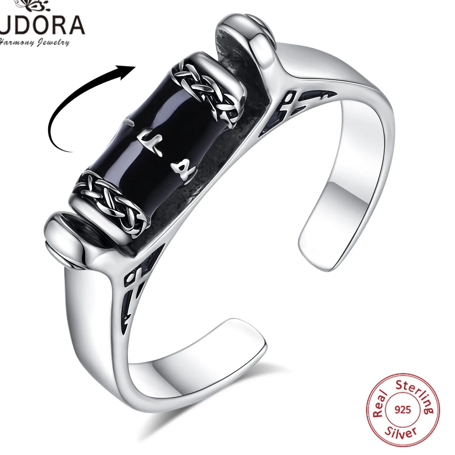Authentic Shield of Serenity: Rune-Enchanted Ring for Inner Calm