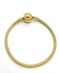 Authentic Serpent Whisper: 14k Gold‑Plated Snake Chain Bracelet – 23 cm of Sacred Elegance
