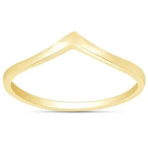 Authentic Chevron Wedding Stackable Band Ring's Solid Sterling Silver