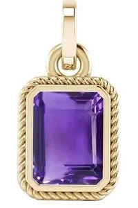 Authentic Amethyst Katela Aura: The Violet Flame Gold-Plated Talisman