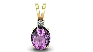 Authentic The Violet Flame: Sacred Amethyst Gold-Plated Talisman