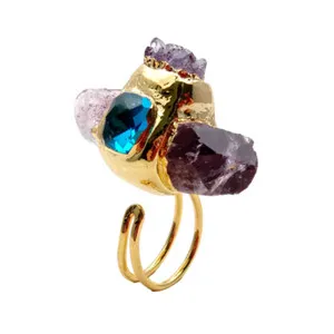 Authentic Celestial Amethyst Druzy Point Ring: A Conduit of Intuitive Wisdom