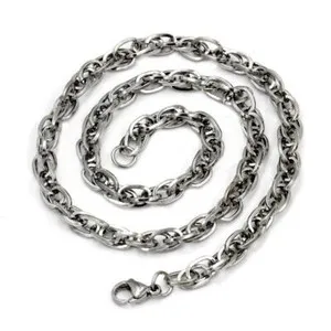 Authentic King's Chain Silver 0 3/16in 750 White Gold Plated K3169
