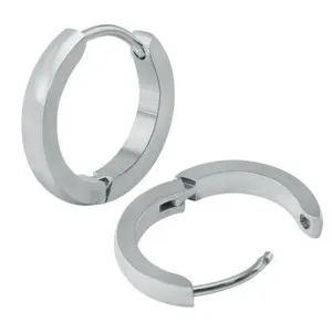 Authentic 1 Pair Gold Plated Earrings Simple Trendy Hoop Earrings for Women Jewelry 7-16mm