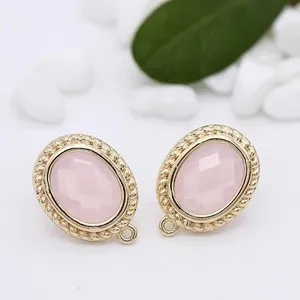 Authentic Radiant Luminary Oval Connectors in 18K Gold Plate