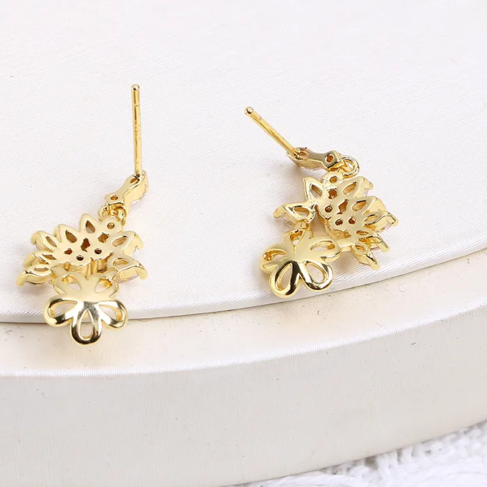 Authentic Celestial Luminance Gold-Plated Pearl Studs