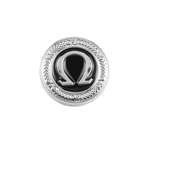 Authentic French God of War Logo Charm Brooch Kratos Men Shirt Jewelry Zinc Silver Color Men Brooches Jewelry Accessories