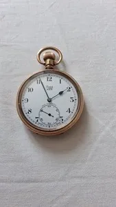 Authentic Celestial Jewel Gold‑Plated Swiss Pocket Watch – Timeless Guardian of the Moment
