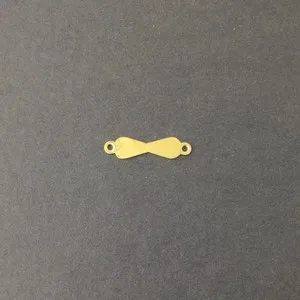 Authentic 2 Loop Gold Plated Solid Figure Eight Connector Drops (15) mtl359C