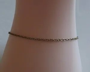 Authentic Gold Plated Link Chain Bracelet (T2-15)