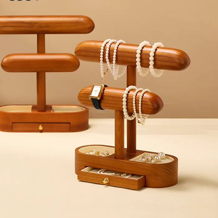 Authentic Oirlv 1/2 Layer Wooden Watch Stand Jewelry Organizer Watch Bracelet Storage Display Watch Display Stand Jewelry Watch Holder