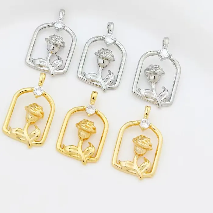 Authentic pendant 10 pieces/batch 15 * 20MM DIY suitable for necklaces, bags, shoe buckles, handmade crafts