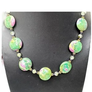 Authentic The Weaver of Vital Harmony: Ruby Zoisite and Jade Talisman