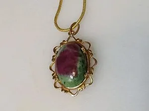 Authentic Ruby's Radiant Heart: A Gemstone Necklace of Ancient Wisdom