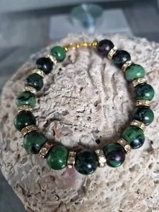 Authentic The Alchemical Harmony of Ruby Zoisite and Sunlit Gold