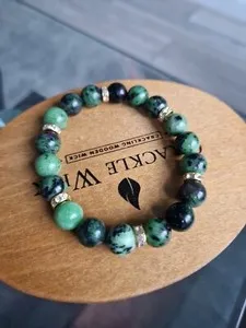 Authentic The Ruby Zoisite and Golden Radiance Alchemical Talisman
