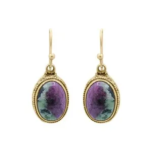 Authentic Ruby Zoisite's Heartbeat: Sterling Silver Earrings for the Empowered Soul
