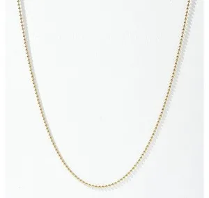 Authentic NECKLACE Ball & Chain INDIA HICKS London Gold Plated 32.5in