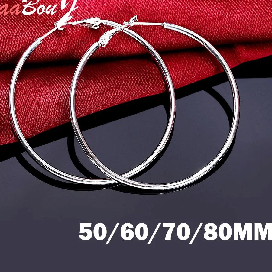 Authentic Celestial Moon‑Circle Silver Hoops – Guardian of Lunar Light