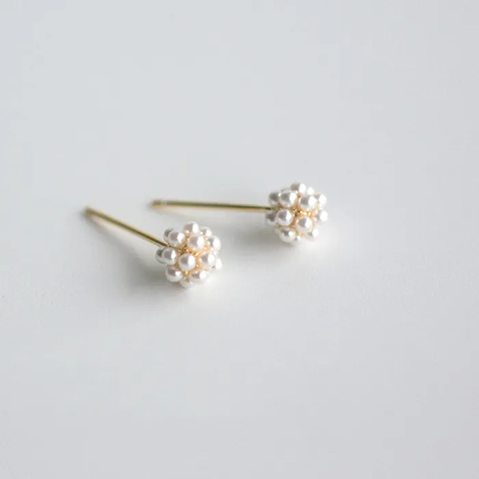 Authentic Luminous Spheres of Lunar Grace Stud Earrings