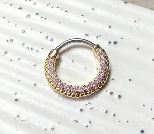Authentic Safeguard Your Essence: Enchanted 316L Surgical Stainless Steel Septum Clicker
