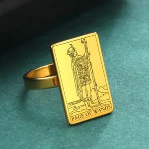 Authentic Ignite Your Inner Flame with the Wands Tarot Ring