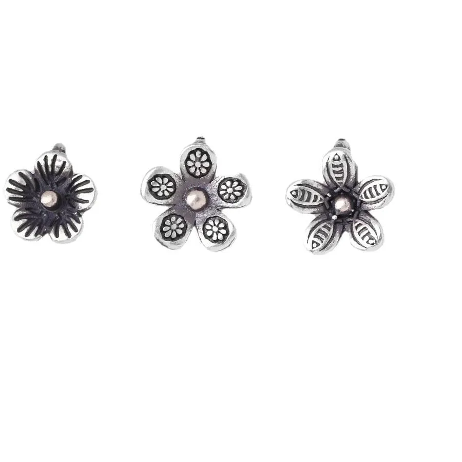 Authentic Charms 925 Tai Silver Flower Necklace Pendant Handmade DIY Accessories Charms for Bracelet Plata 925 JHA58