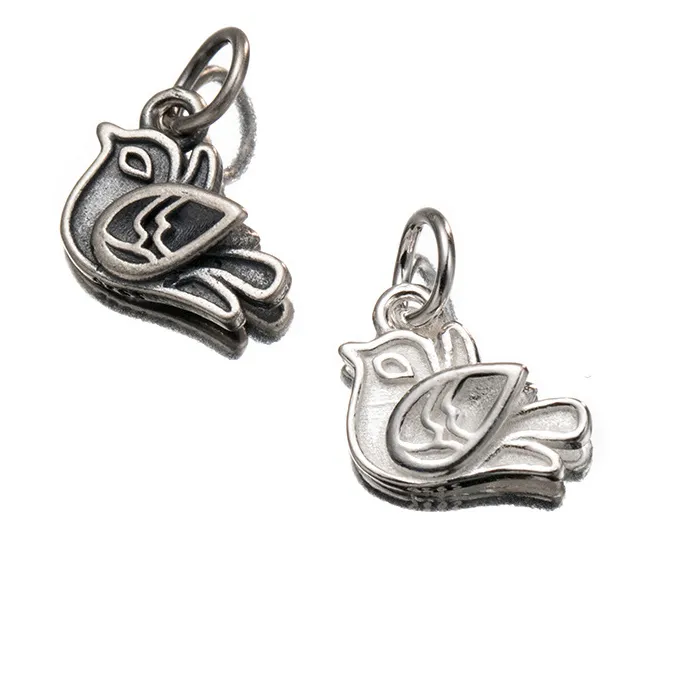Authentic Charms 925 Silver Little Bird Pigeon Unique Necklace Pendant Handmade DIY Accessories Charms for Bracelet Plata 925 JHA181