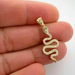 Authentic The Serpent of Eternal Wisdom Gold-Plated Amulet